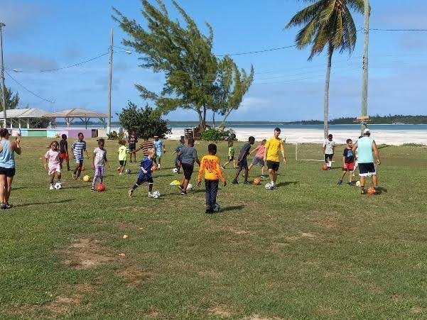 Fun and Games: Eleuthera's Young Soccer Players in Action